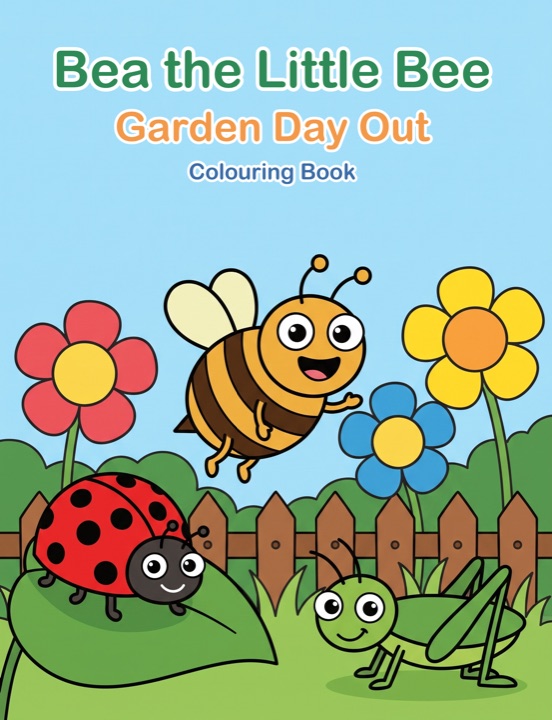 Bea the Little Bee colouring book cover